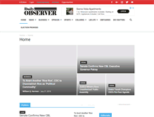 Tablet Screenshot of liberianobserver.com